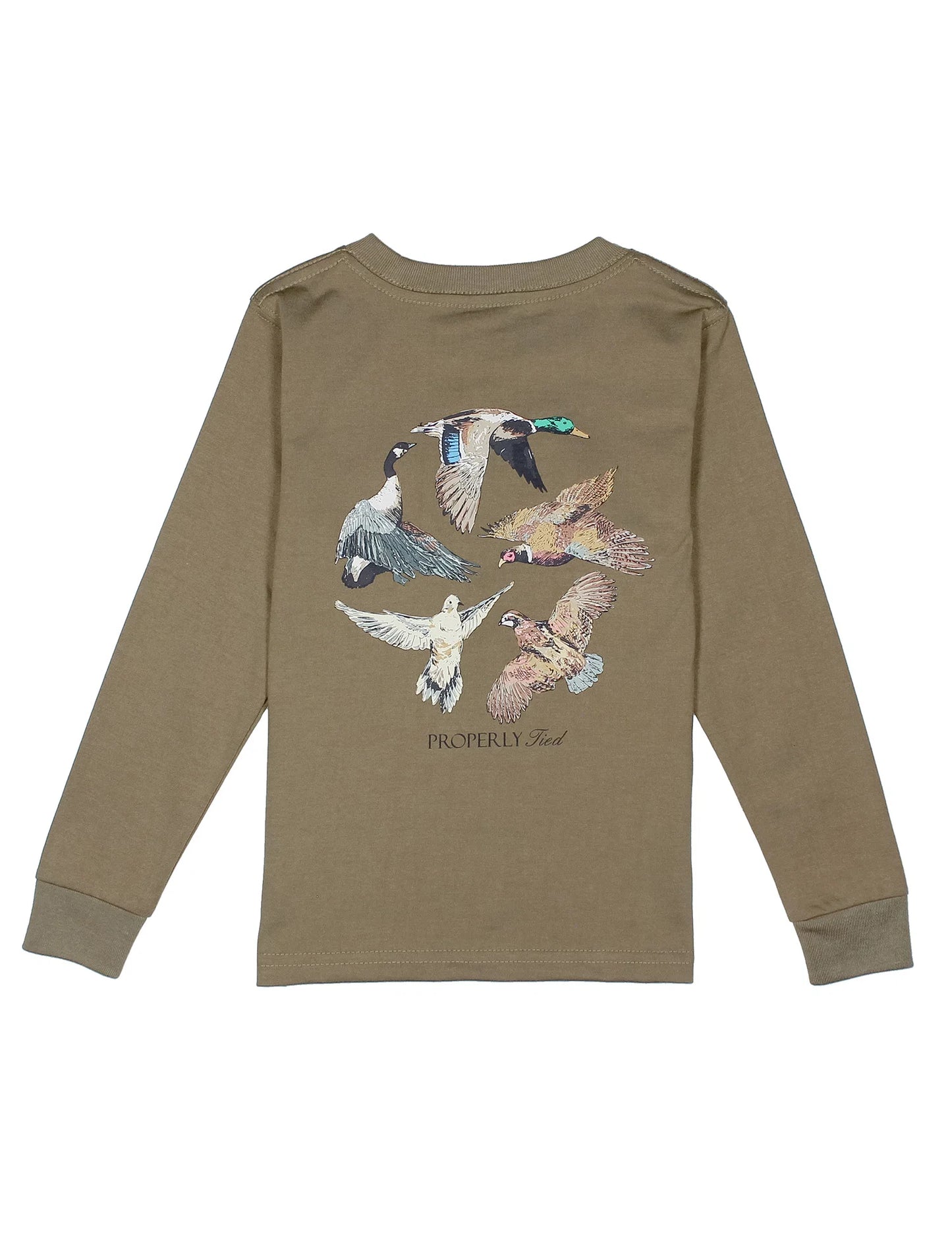 Flock Long Sleeve Tan Shirt