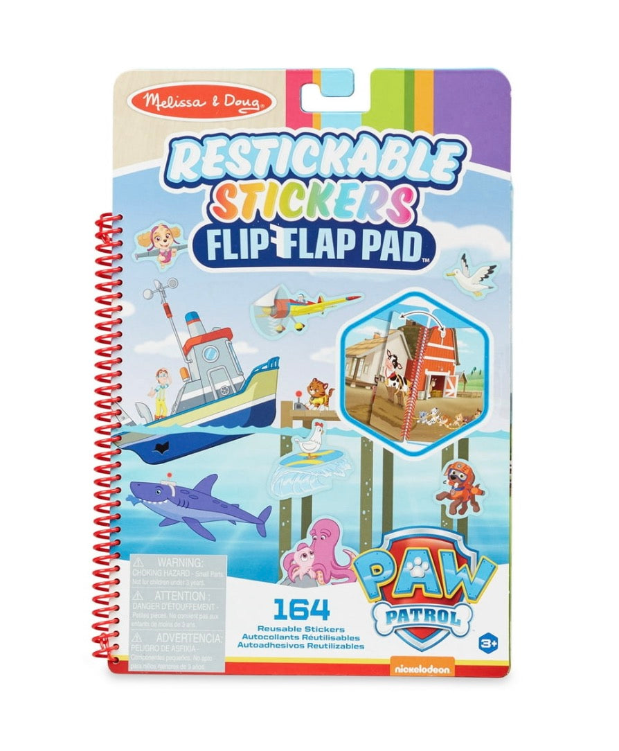 Restickable Stickers Flip Flap Pad