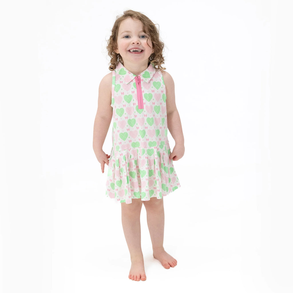 Heart Argyle Tennis Dress