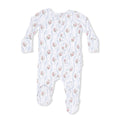 Heirloom Rose Stripe Ruffle Footie