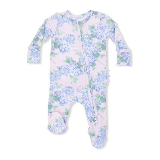 Hydrangeas Ruffle Footie