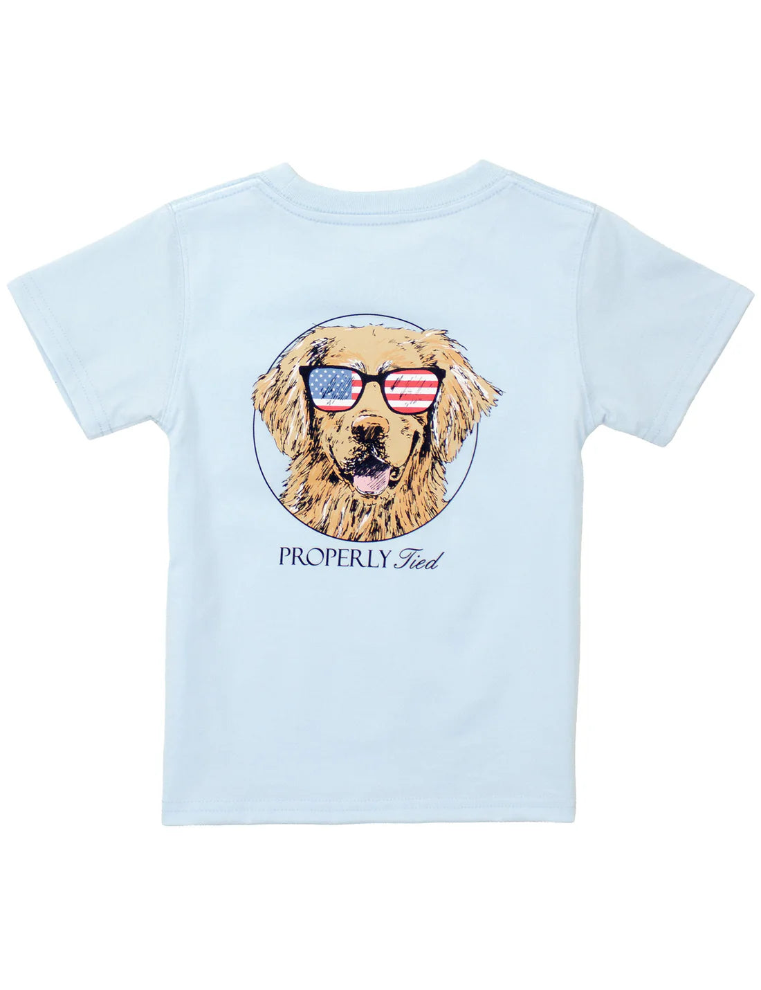 Patriot Dog SS Periwinkle T-shirt