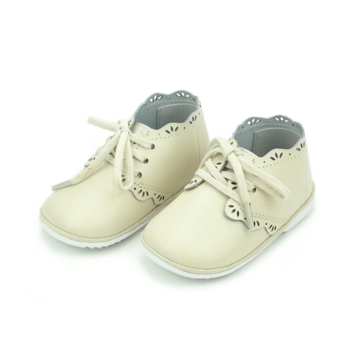 Oatmeal Bella Scalloped Bootie (Baby)