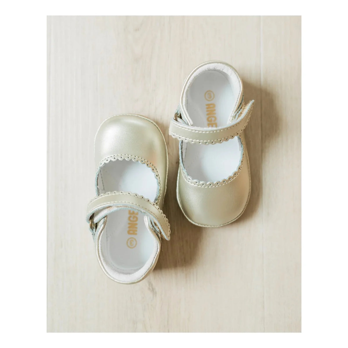 Gold Cara Scalloped Mary Jane (Baby)
