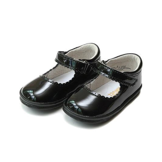 Black Cara Scalloped Mary Jane (Baby)