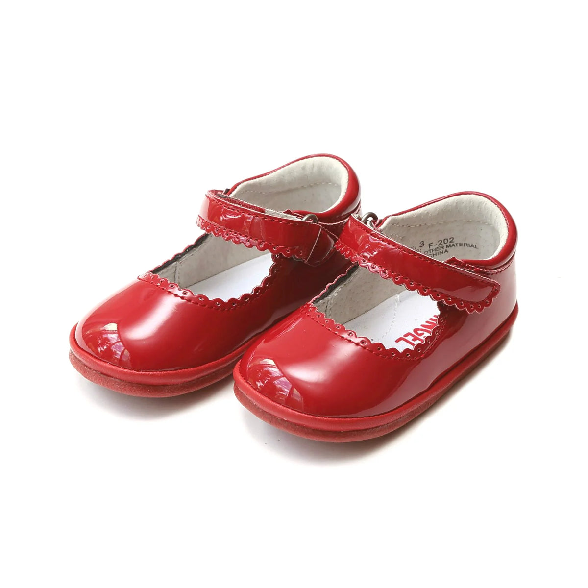 Red Cara Scalloped Mary Jane