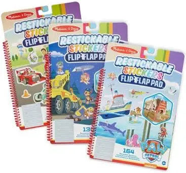 Restickable Stickers Flip Flap Pad