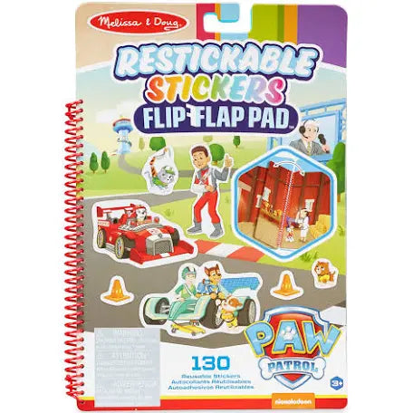 Restickable Stickers Flip Flap Pad