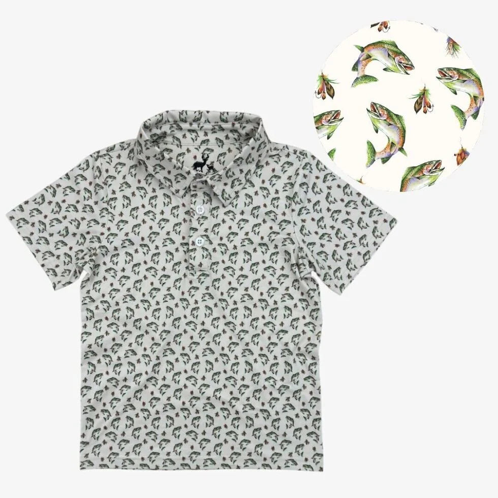 Trout Traditions CoolShade Scottie Polo