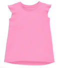 Solid Pink Ruffle Shirt