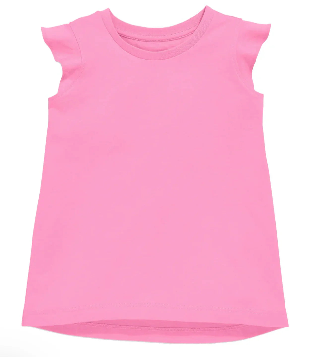 Solid Pink Ruffle Shirt
