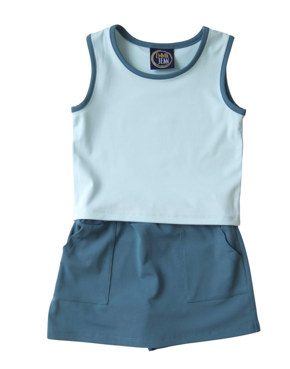 Teal Elena Skort Set