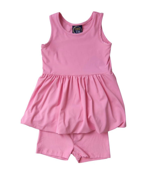 Pink Bubble Dress Set