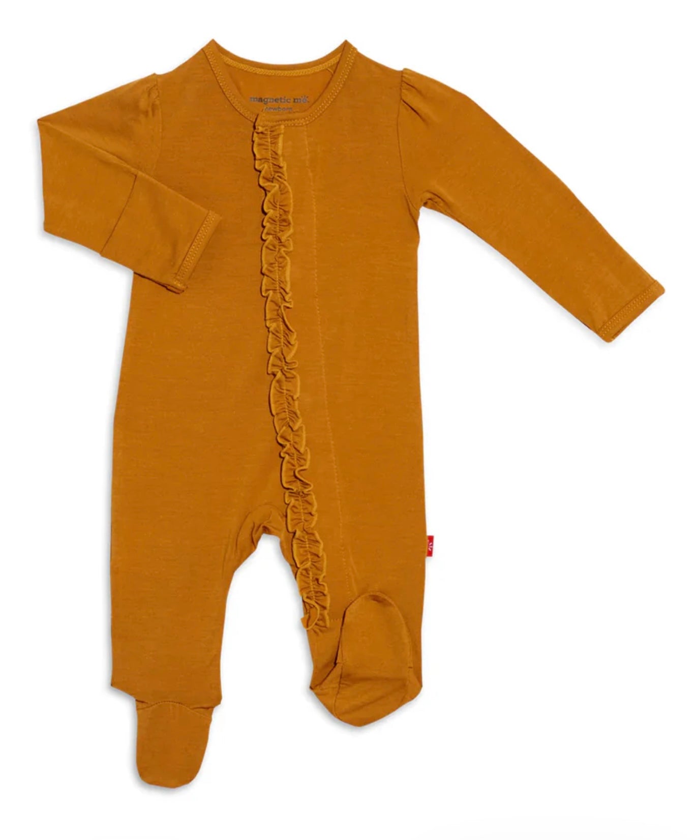 Flaxen Gold Ruffle Footie