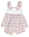 Patriotic Bow Shoulder Bloomer Set