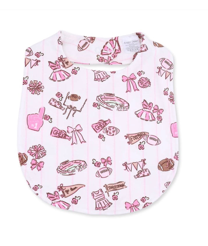 Football Cheer Feeding Bib