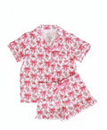 Bow Besties Two Piece Short Lounge Set