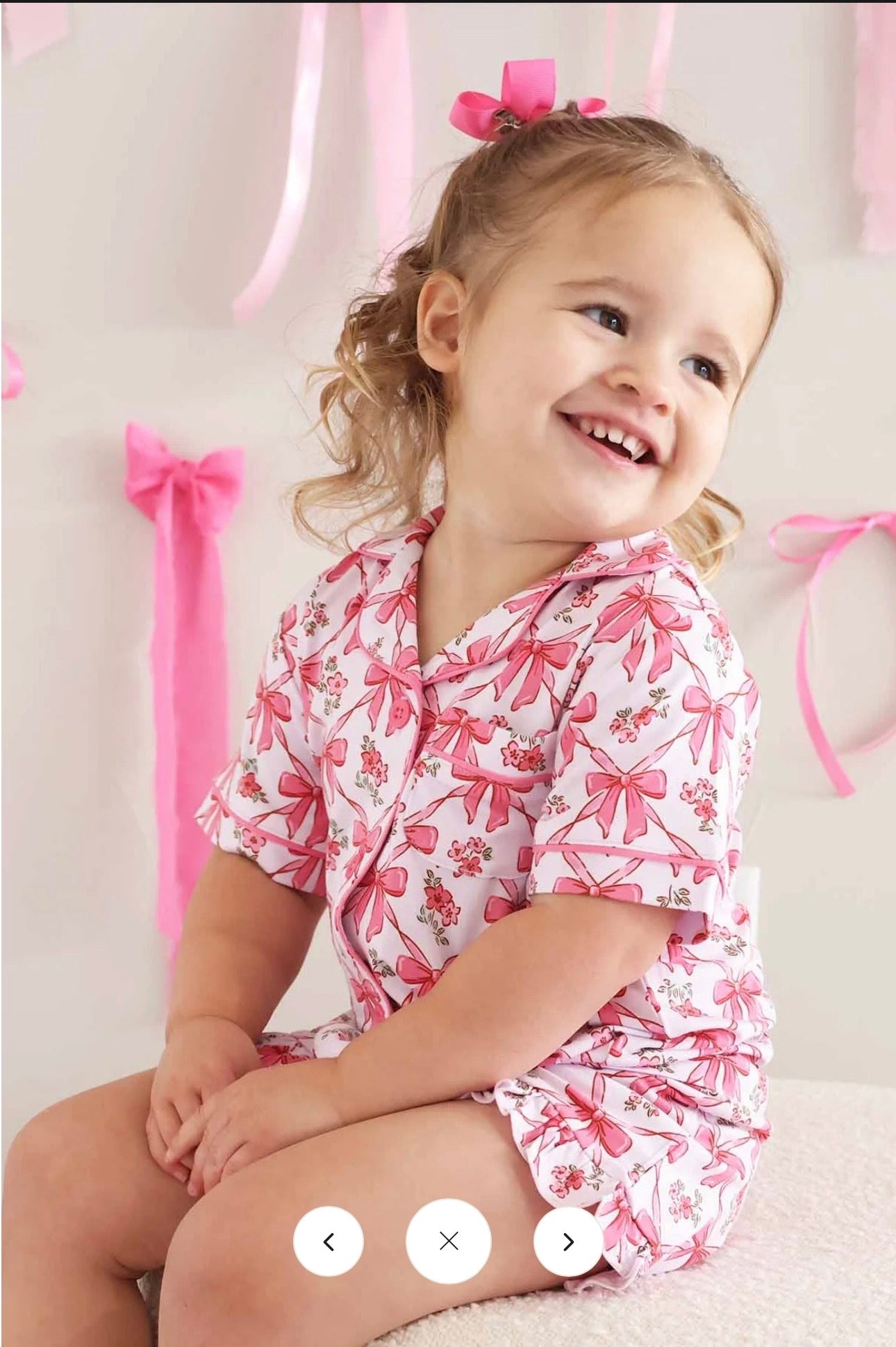 Bow Besties Two Piece Short Lounge Set