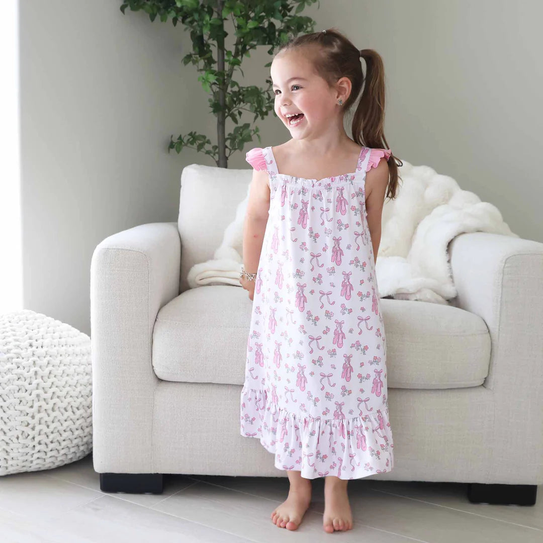 Ballet Dreams Full Length Ruffle Nightgown