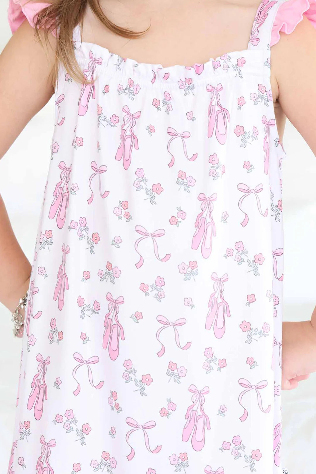 Ballet Dreams Full Length Ruffle Nightgown