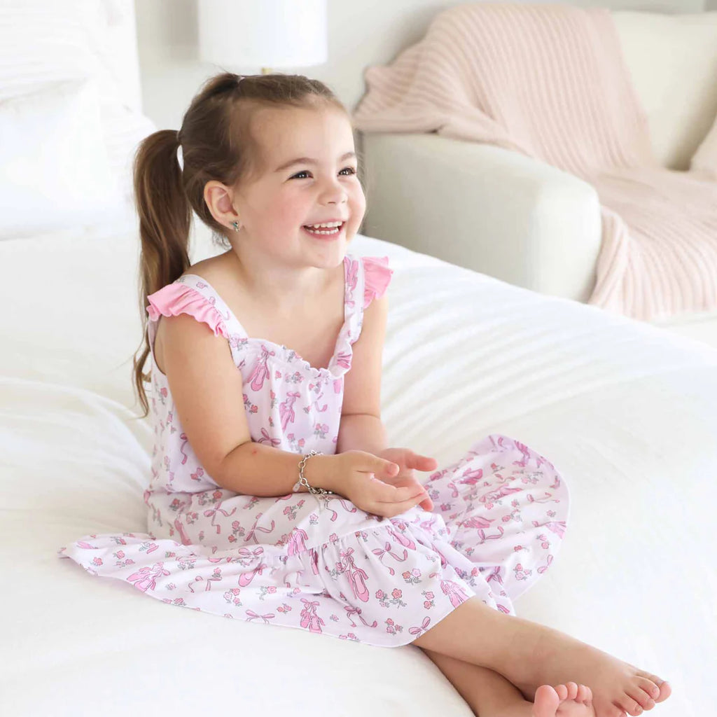 Ballet Dreams Full Length Ruffle Nightgown