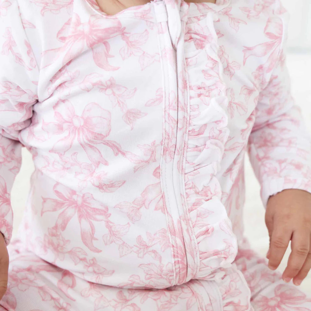Fancy Frills Ruffle Zipper Footie