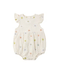Amelia Romper Embroidered Daisies