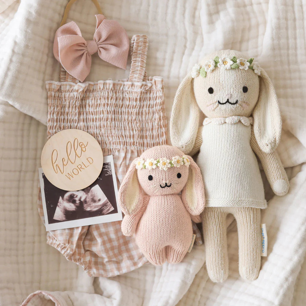 Baby Bunny Rose with ivory floral