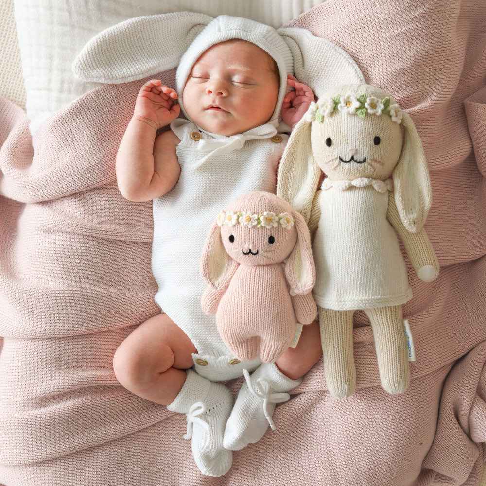 Baby Bunny Rose with ivory floral