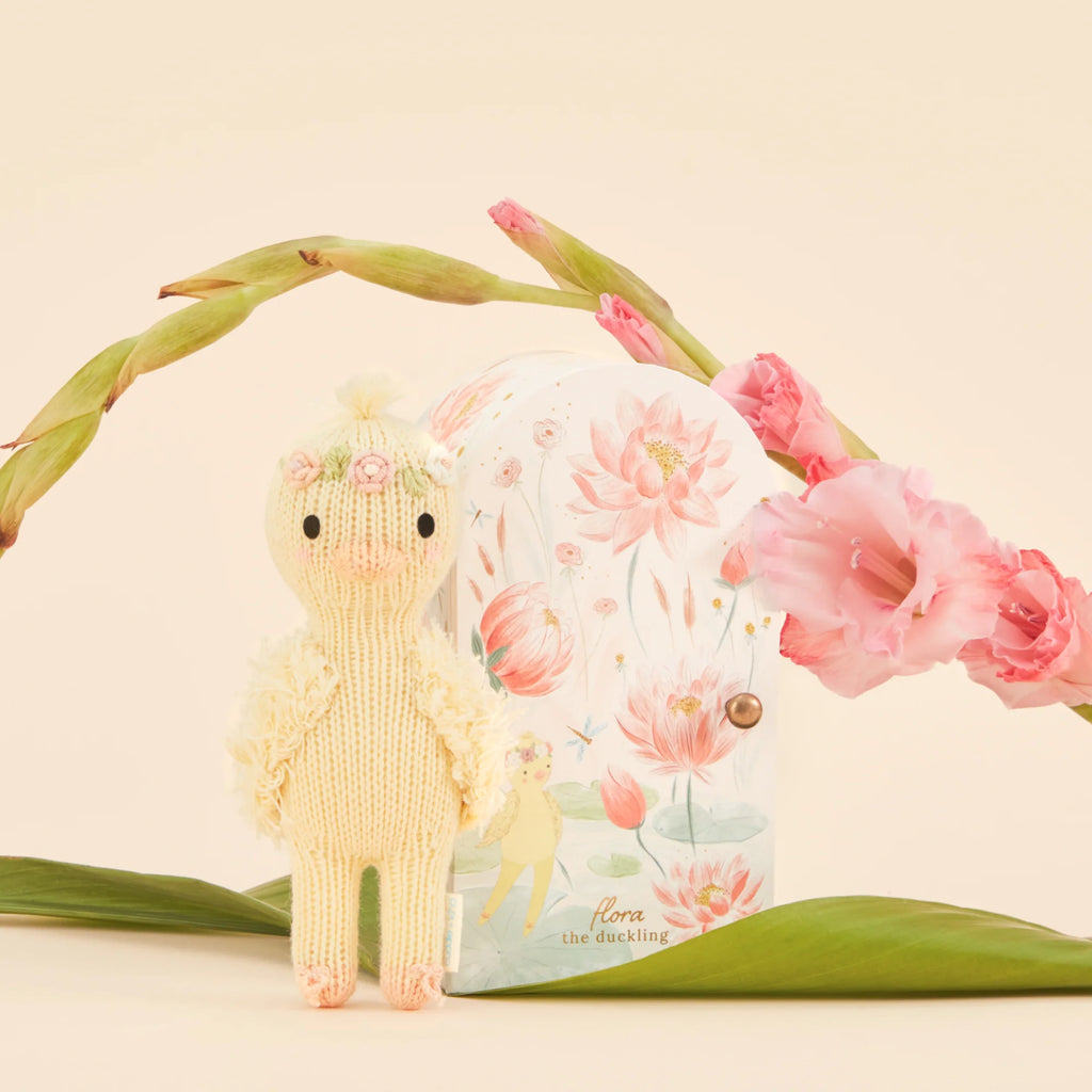 Tiny Flora the duckling mauve