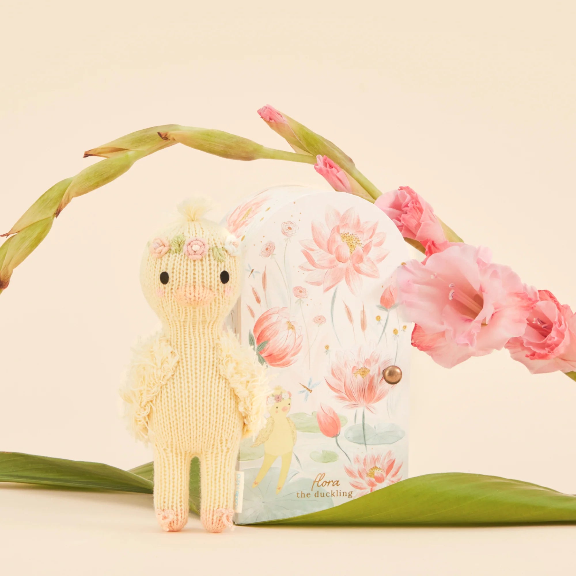 Tiny Flora the duckling mauve