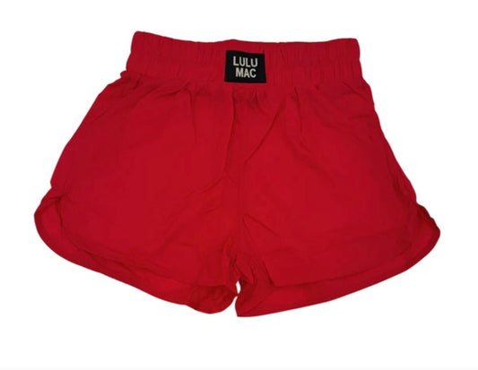 Red Lulu Mac Solid Short