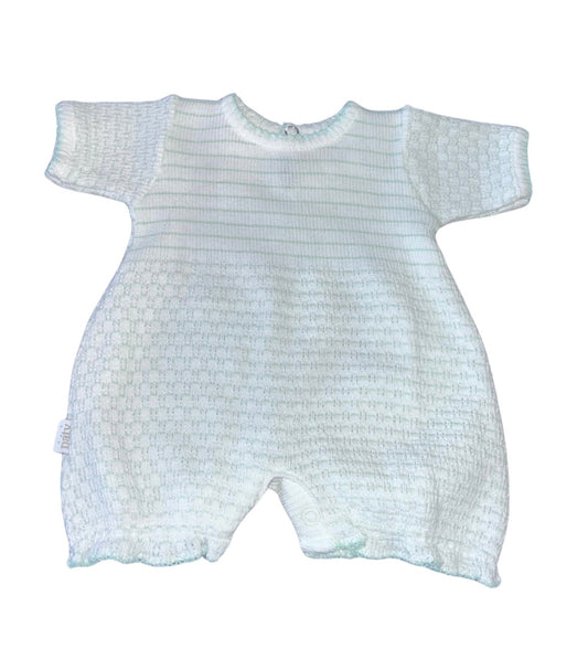 Mint Paty Knit Straight Hem Bubble