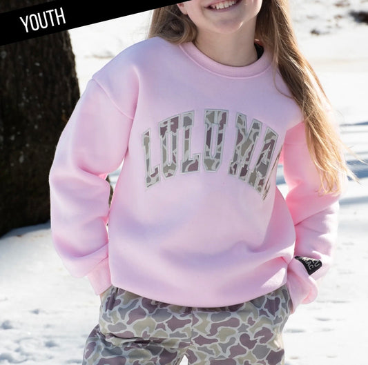 Light Pink Camo Lulu Mac Sweatshirt