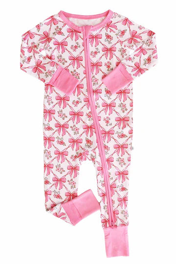 BOW BESTIES CONVERTIBLE ZIP ROMPER