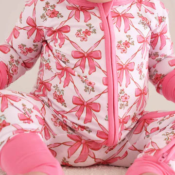 BOW BESTIES CONVERTIBLE ZIP ROMPER