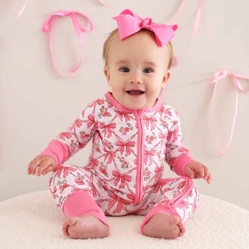 BOW BESTIES CONVERTIBLE ZIP ROMPER