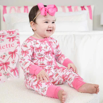 BOW BESTIES CONVERTIBLE ZIP ROMPER
