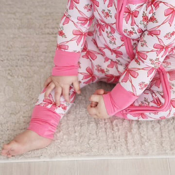 BOW BESTIES CONVERTIBLE ZIP ROMPER