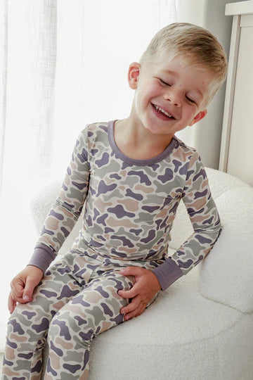 CAMO CUTIE TWO PIECE BAMBOO PAJAMA SET