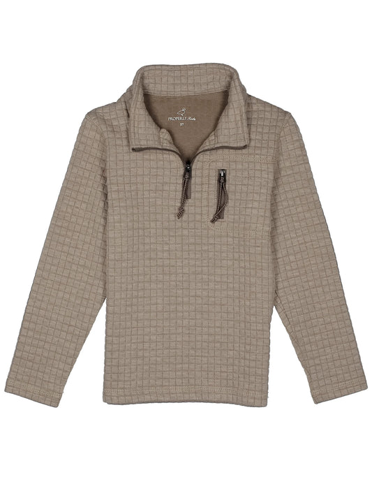 Boys Delta Pullover White Oak