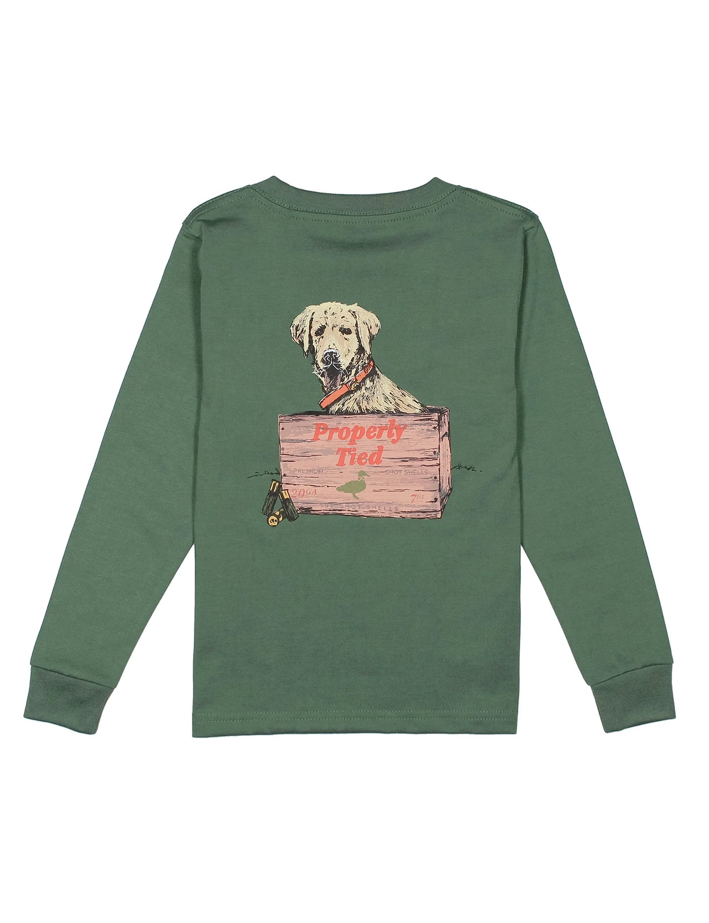 Little Shot Long Sleeve Fern Green Baby Shirt