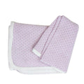 Lavender with Lavender Trim Paty Knit Solid Color Swaddle Blanket