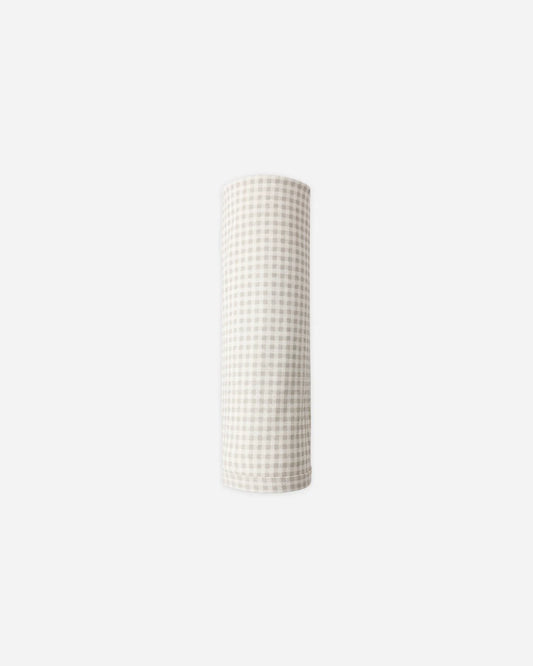 Oat Gingham Swaddle