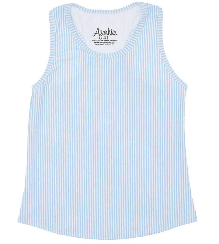 Light Blue Striped Tank