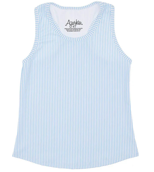 Light Blue Striped Tank