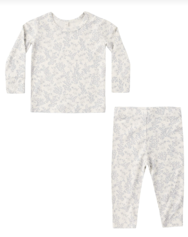 BAMBOO PAJAMA SET CLOUD FLORAL