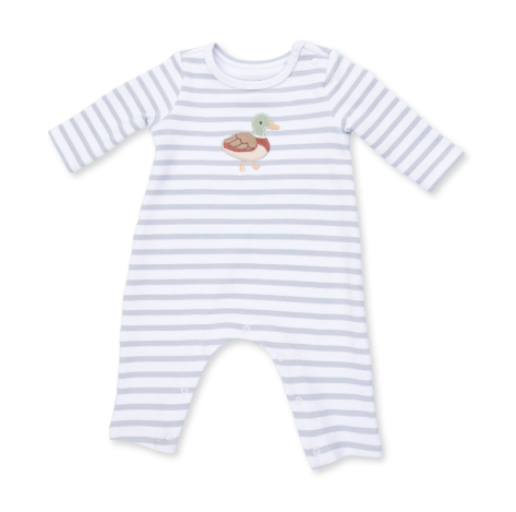 Mama Mallard - Long Sleeve Snap Shoulder Romper