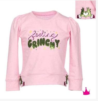 Sequin Feeling Grinchy Pink Holly