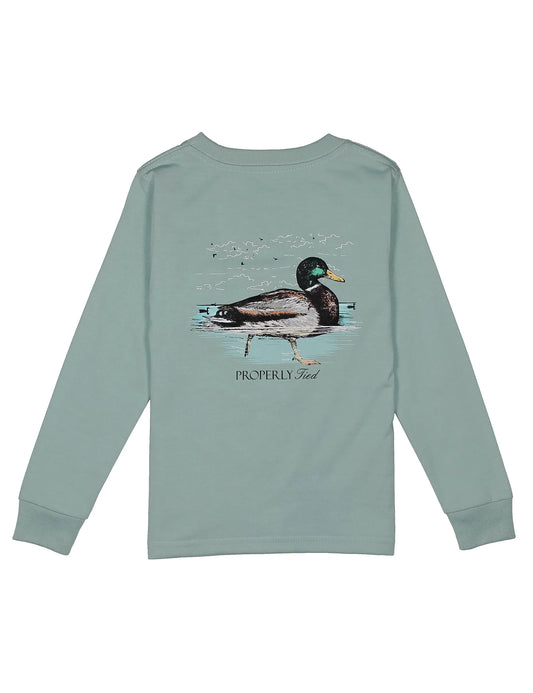 Swimming Mallard Long Sleeve Shirt